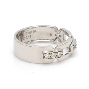 Designer Platinum Love Bands with Diamonds JL PT 426