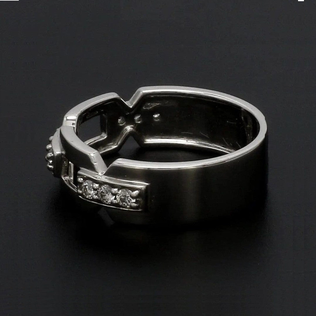 Designer Platinum Love Bands with Diamonds JL PT 426