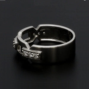 Designer Platinum Love Bands with Diamonds JL PT 426
