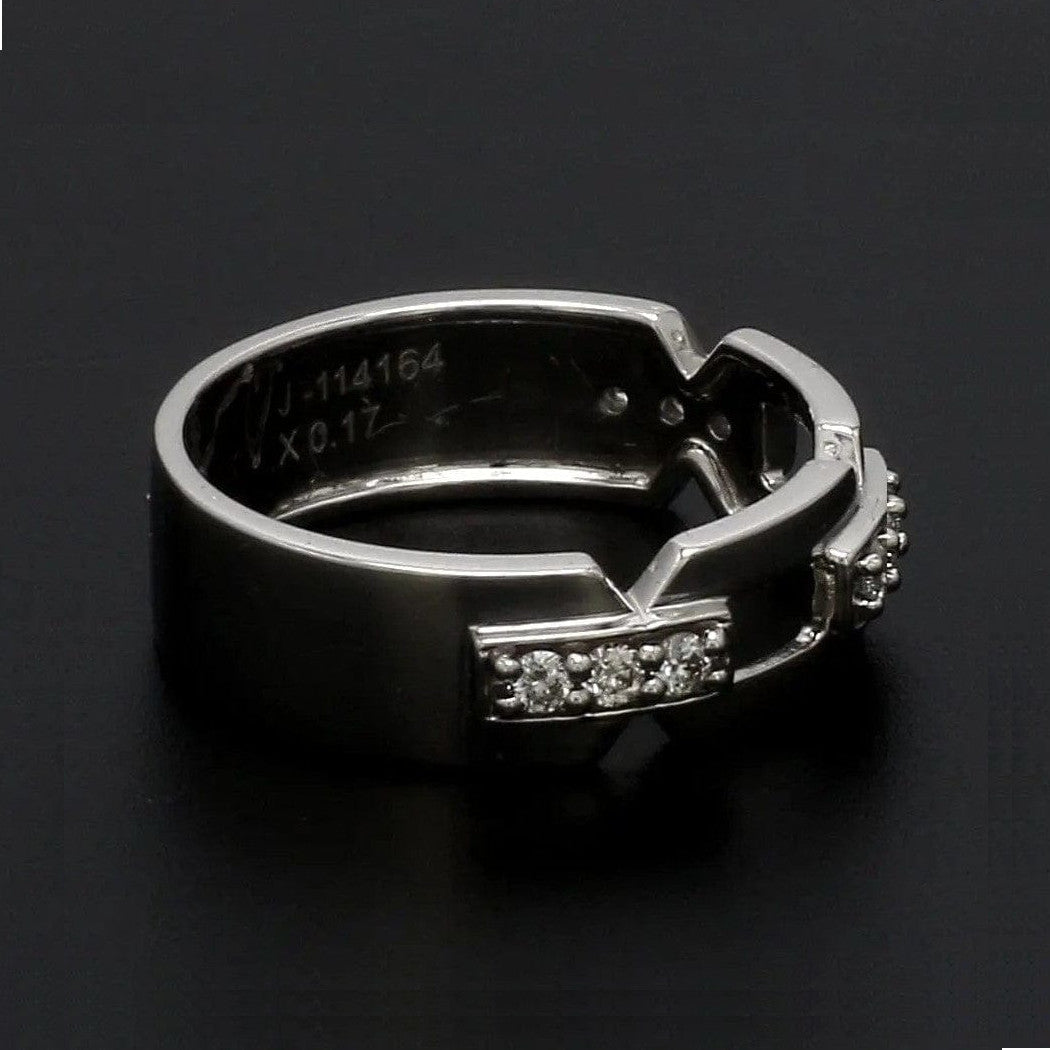 Designer Platinum Love Bands with Diamonds JL PT 426
