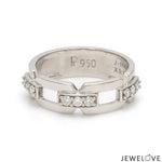 Load image into Gallery viewer, Designer Platinum Love Bands with Diamonds JL PT 426
