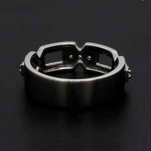 Designer Platinum Love Bands with Diamonds JL PT 426