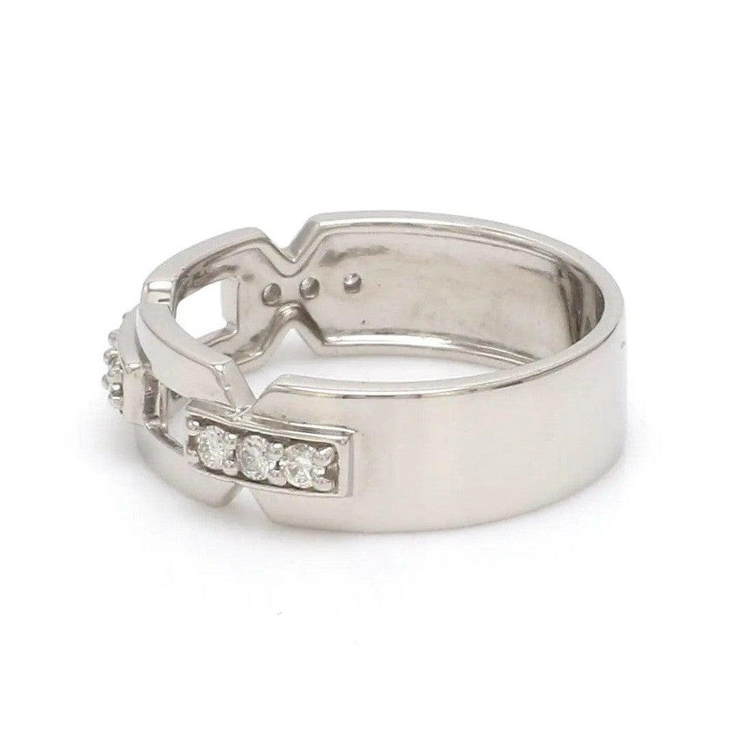 Designer Platinum Love Bands with Diamonds JL PT 426