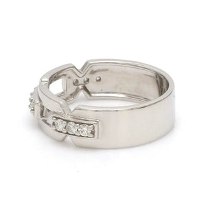 Designer Platinum Love Bands with Diamonds JL PT 426