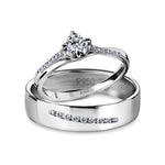 Load image into Gallery viewer, Designer Platinum Love Bands with Diamonds JL PT 597
