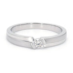 Load image into Gallery viewer, Designer Platinum Love Bands with Single Diamonds JL PT 158
