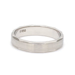 Load image into Gallery viewer, Designer Platinum Ring for Men with Cut Edges JL PT 682
