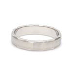 Load image into Gallery viewer, Designer Platinum Ring for Men with Cut Edges JL PT 682
