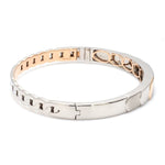 Load image into Gallery viewer, 8mm Platinum &amp; Rose Gold Bracelet for Men JL PTB 1083
