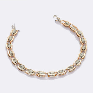 Designer Platinum & Rose Gold Bracelet for Men JL PTB 698