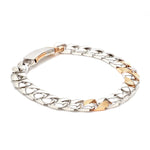 Load image into Gallery viewer, Designer Platinum &amp; Rose Gold Bracelet for Men JL PTB 752
