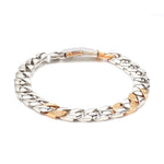 Load image into Gallery viewer, Designer Platinum &amp; Rose Gold Bracelet for Men JL PTB 752

