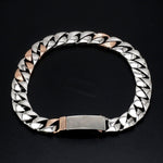 Load image into Gallery viewer, Designer Platinum &amp; Rose Gold Bracelet for Men JL PTB 752
