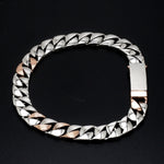 Load image into Gallery viewer, Designer Platinum &amp; Rose Gold Bracelet for Men JL PTB 752
