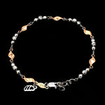 Load image into Gallery viewer, Designer Platinum &amp; Rose gold Bracelet with Diamond Cut Balls JL PTB 1214
