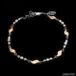 Load image into Gallery viewer, Designer Platinum &amp; Rose gold Bracelet with Diamond Cut Balls JL PTB 1214
