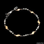 Load image into Gallery viewer, Designer Platinum &amp; Rose gold Bracelet with Diamond Cut Balls JL PTB 1214
