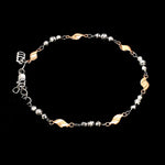 Load image into Gallery viewer, Designer Platinum &amp; Rose gold Bracelet with Diamond Cut Balls JL PTB 1214
