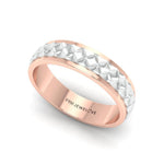 Load image into Gallery viewer, Designer Platinum &amp; Rose Gold Couple Rings JL PT 1113
