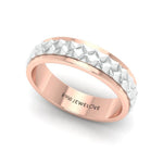 Load image into Gallery viewer, Designer Platinum &amp; Rose Gold Couple Rings JL PT 1113
