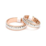 Load image into Gallery viewer, Designer Platinum &amp; Rose Gold Couple Rings JL PT 1113
