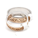 Load image into Gallery viewer, Designer Platinum &amp; Rose Gold Couple Rings JL PT 1115
