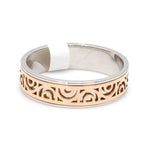 Load image into Gallery viewer, Designer Platinum &amp; Rose Gold Couple Rings JL PT 1115

