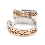Load image into Gallery viewer, Designer Platinum &amp; Rose Gold Couple Rings JL PT 1115
