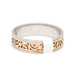 Load image into Gallery viewer, Designer Platinum &amp; Rose Gold Couple Rings JL PT 1115
