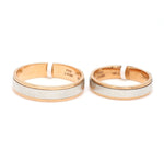 Load image into Gallery viewer, Designer Platinum &amp; Rose Gold Couple Rings JL PT 1136
