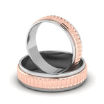 Load image into Gallery viewer, Designer Platinum &amp; Rose Gold Couple Rings JL PT 638
