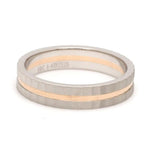 Load image into Gallery viewer, Designer Platinum &amp; Rose Gold Couple Rings JL PT 1128
