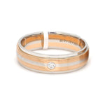 Load image into Gallery viewer, Designer Platinum Rose Gold Couple Rings with Diamonds JL PT 1134
