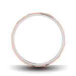 Load image into Gallery viewer, Designer Platinum &amp; Rose Gold Couple Rings with Slanting Grooves JL PT 639
