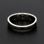 Load image into Gallery viewer, Designer Platinum Rose Gold Ring with Grooves &amp; Diamonds for Women JL PT 570-A
