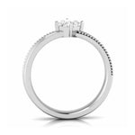 Load image into Gallery viewer, Platinum Unisex Ring with Diamonds JL PT MB RD 146
