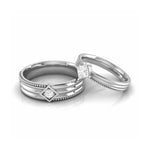 Load image into Gallery viewer, Platinum Unisex Ring with Diamonds JL PT MB RD 146
