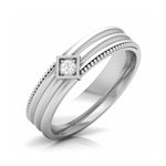 Load image into Gallery viewer, Platinum Unisex Ring with Diamonds JL PT MB RD 146
