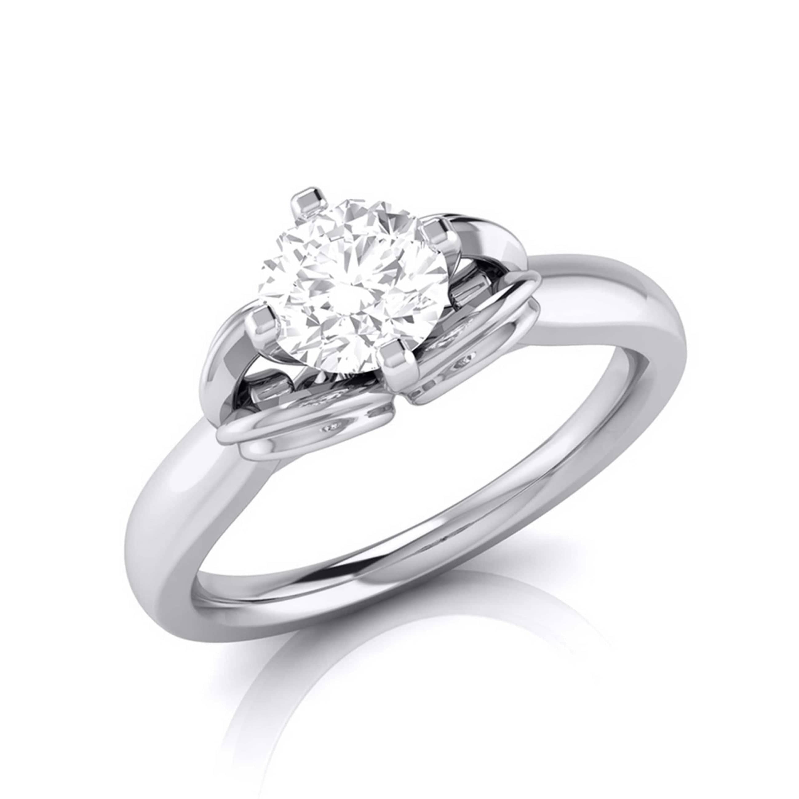 1-Carat Solitaire Platinum Ring for Women JL PT G 114-C   Jewelove.US