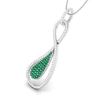 Load image into Gallery viewer, Designer Platinum Set with Diamond &amp; Emerald for Women JL PT PE NL8523E   Jewelove.US
