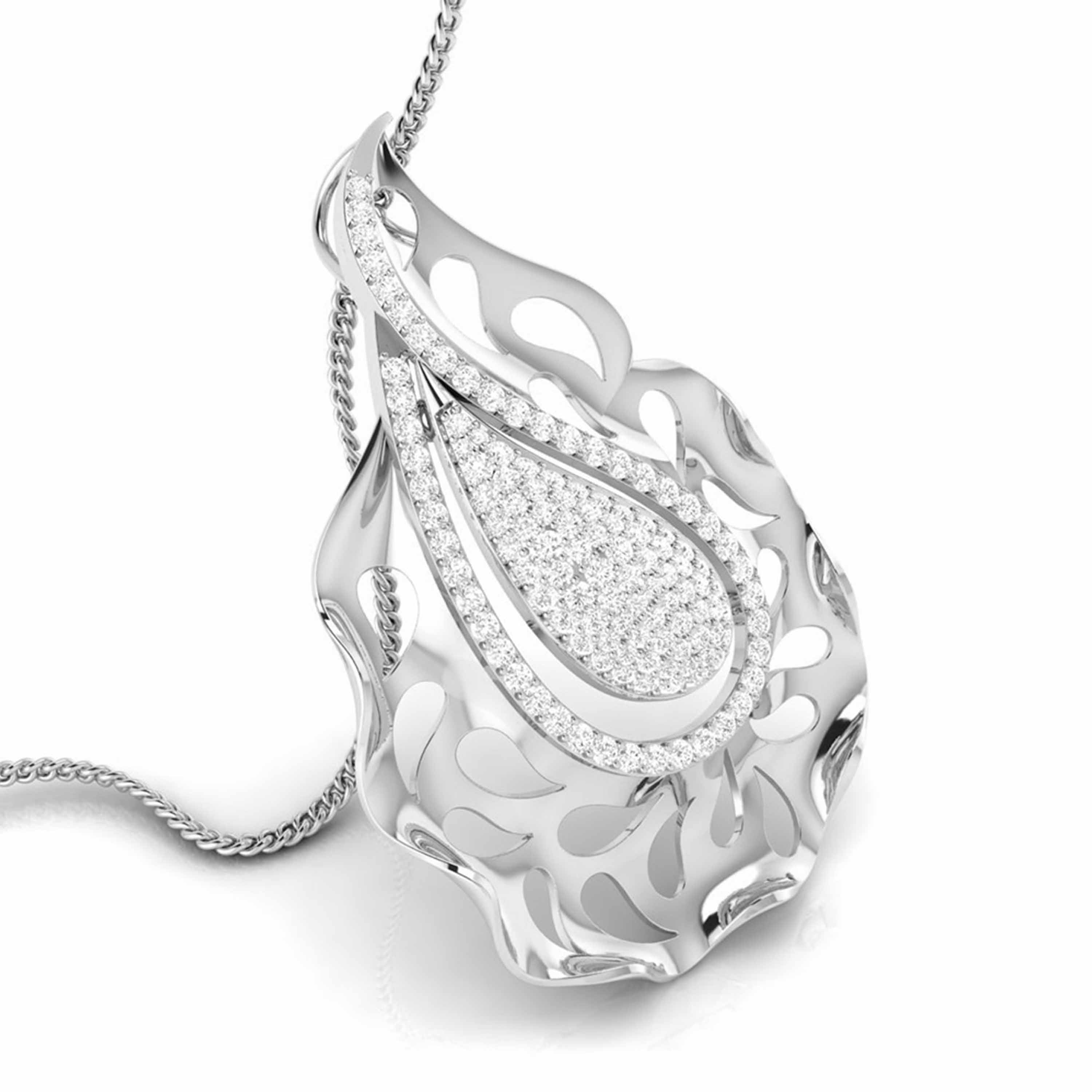 Designer Platinum Diamond Pendant for Women JL PT P NL8472