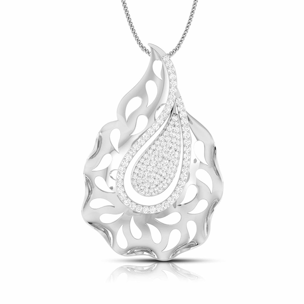 Designer Platinum Diamond Pendant for Women JL PT P NL8472   Jewelove.US