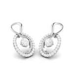 Load image into Gallery viewer, Platinum Diamond Solitaire Earrings for Women JL PT E NL8518   Jewelove.US
