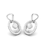 Load image into Gallery viewer, Platinum Diamond Solitaire Earrings for Women JL PT E NL8518
