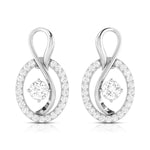 Load image into Gallery viewer, Platinum Diamond Solitaire Earrings for Women JL PT E NL8518   Jewelove.US

