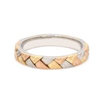 Load image into Gallery viewer, Designer Platinum &amp; Rose Gold Unisex Ring JL PT 1166
