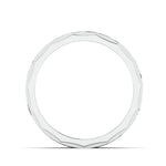 Load image into Gallery viewer, Designer Rough Texture Platinum Band with Cut Edges JL PT 663
