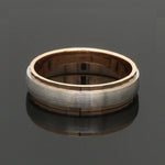 Load image into Gallery viewer, Designer Single Diamond Platinum Love Bands Rose Gold Base JL PT 655
