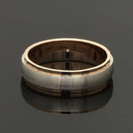 Load image into Gallery viewer, Designer Single Diamond Platinum Love Bands Rose Gold Base JL PT 655

