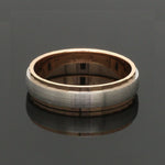 Load image into Gallery viewer, Designer Single Diamond Platinum Love Bands Rose Gold Base JL PT 655
